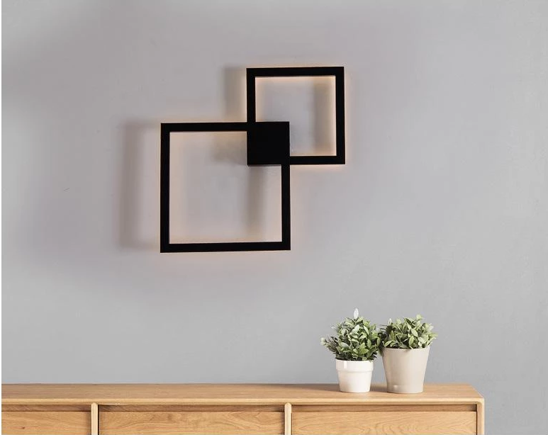 Rowley - Quadratische Moderne Wandlampe