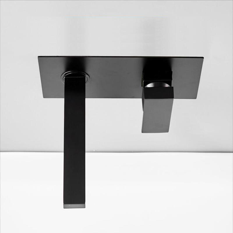 Odell - Luxuriöse Matte Schwarze Wandarmatur für Badezimmer
