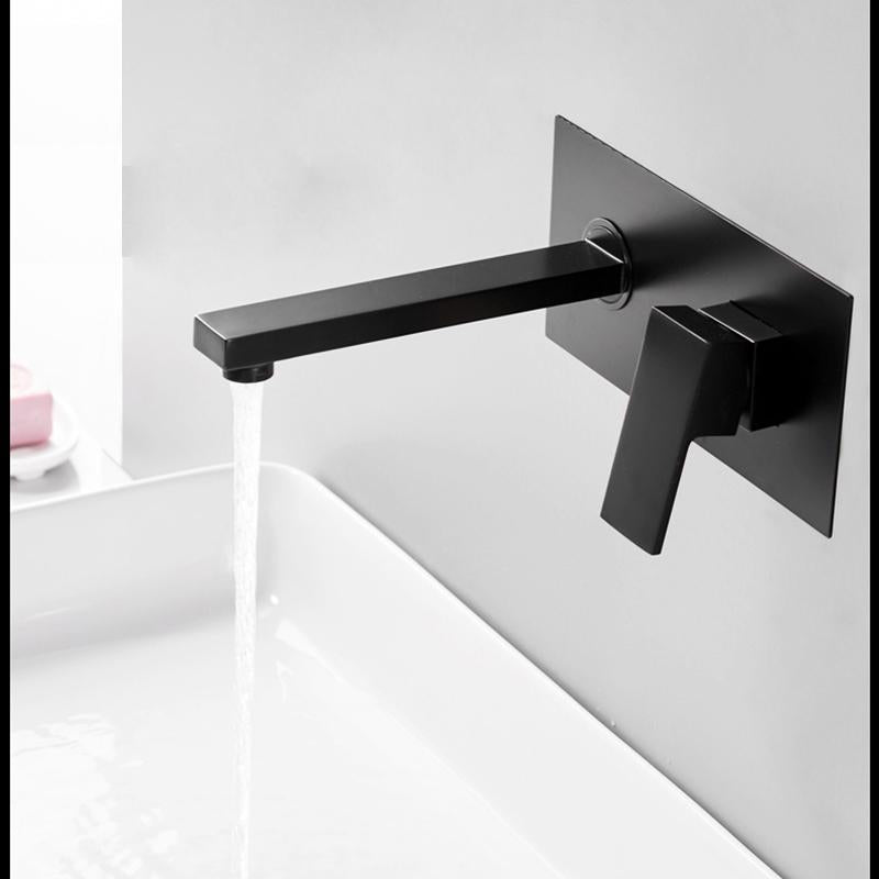 Odell - Luxuriöse Matte Schwarze Wandarmatur für Badezimmer